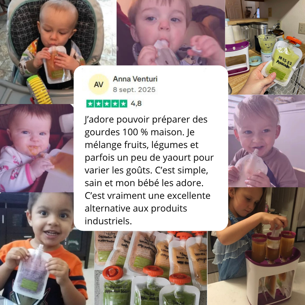 Préparateur de compotes saines pour bébé heureux