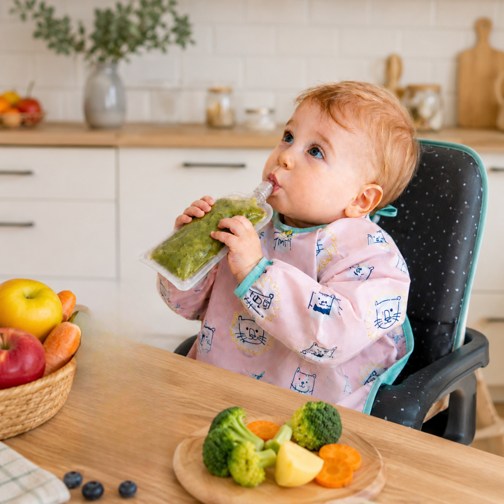Préparateur de compotes saines pour bébé heureux