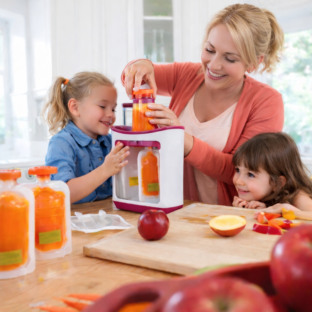 Préparateur de compotes saines pour bébé heureux